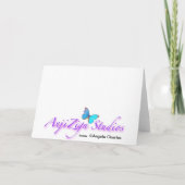 De Wenskaarten van het Meisje van de vreugde Kaart (Achterkant)