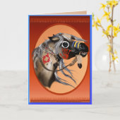 De wenskaarten van het Paard van de oorlog Kaart (Gele Bloem)