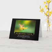 De Wenskaarten van het perspectief Kaart (Gele Bloem)