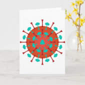 De Wenskaarten van het Virus van de griep Kaart (Gele Bloem)