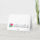 De Wenskaarten van Kerstmis: Tulpen Feestdagen Kaart (Achterkant)