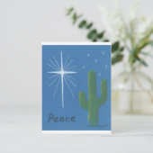 De Wenskaarten van Kerstmis van de woestijn Feestdagenkaart (Staand voorkant)