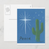 De Wenskaarten van Kerstmis van de woestijn Feestdagenkaart (Voorkant / Achterkant)