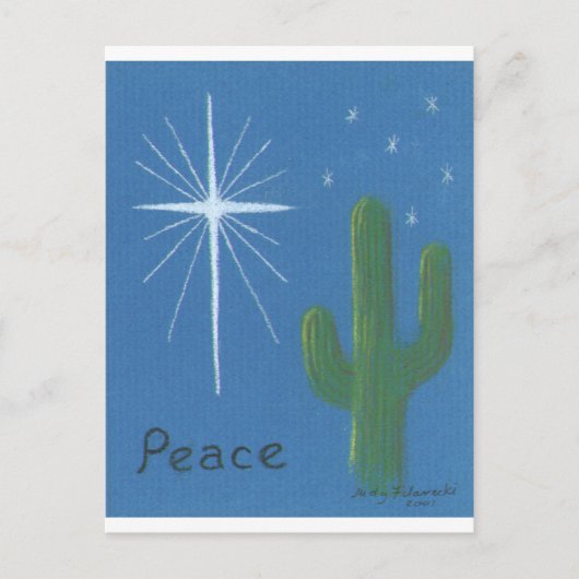 De Wenskaarten van Kerstmis van de woestijn Feestdagenkaart (Voorkant)