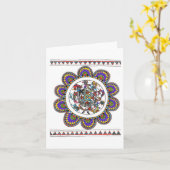 De wenskaarten van Mandala Kaart (Gele Bloem)