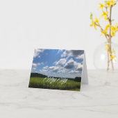 De wenskaarten van Noord-Carolina van de Heuvel Kaart (Gele Bloem)