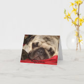 De wenskaarten van Pugalicious Kaart (Gele Bloem)