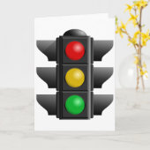De Wenskaarten van verkeerslichten Kaart (Gele Bloem)