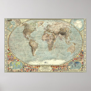 De wereld - 1914 poster