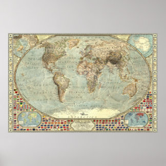 De wereld - 1938 poster