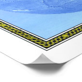 " De wereld: 1988/helling - gedetailleerde fysieke Poster (Hoek)