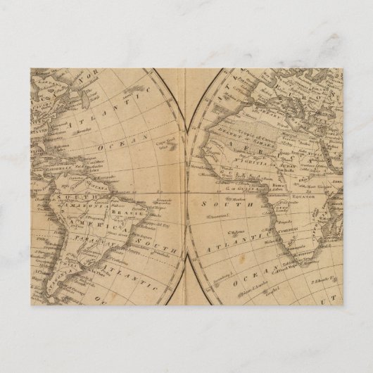 De wereld 2 briefkaart (Voorkant)