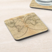 De wereld 2 drankjes onderzetter (Linkerzijde)