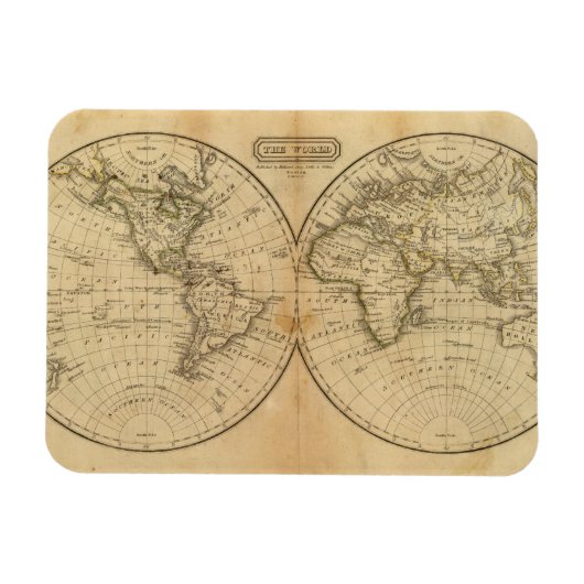 De wereld 2 magneet (Horizontaal)