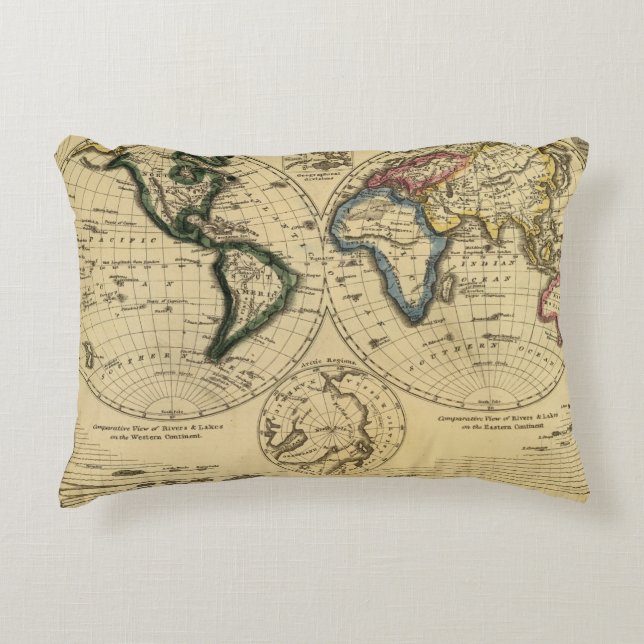 De wereld 3 2 decoratief kussen (Voorkant)