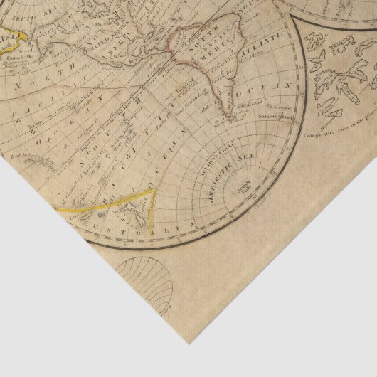 De wereld 3 tissuepapier (Detail)