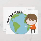 De wereld aan het wankelen briefkaart (Voorkant / Achterkant)