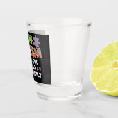 De Wereld Anders Bekijken Autisme Bewustzijn Shot Glas (Rechts)