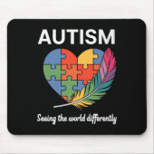 De wereld anders zien Autisme Bewustzijn Infi Muismat (Voorkant)