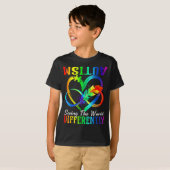 De wereld anders zien Autisme bewustzijn Infi T-shirt (Voorkant volledig)