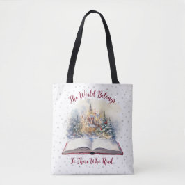 De wereld behoort toe aan diegenen die design leze tote bag