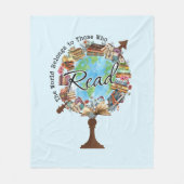 De wereld behoort tot degenen die lezen fleece deken (Voorkant)