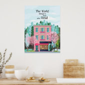 De wereld behoort tot degenen die lezen, lezen poster (Keuken)