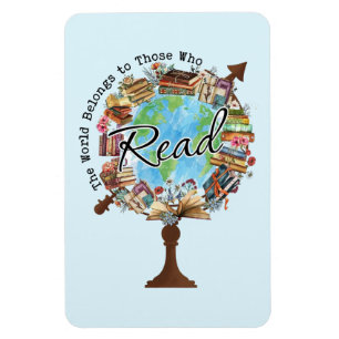 De wereld behoort tot degenen die lezen magneet