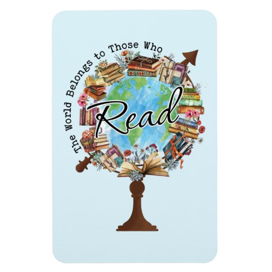 De wereld behoort tot degenen die lezen magneet