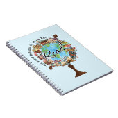 De wereld behoort tot degenen die lezen notitieboek (Rechterzijde)