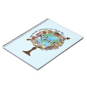 De wereld behoort tot degenen die lezen notitieboek (Linkerzijde)