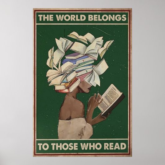 De wereld behoort tot degenen die lezen poster (Voorkant)