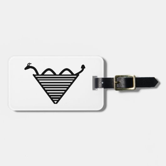 de wereld behoort tot het dappere monster van de l bagagelabel (Voorkant horizontaal)