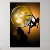 De wereld beklimmen poster (Voorkant)