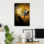 De wereld beklimmen poster (Thuiskantoor)