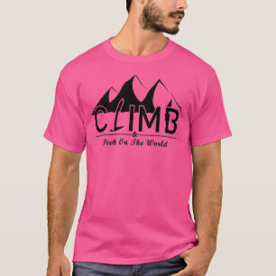 De wereld beklimmen t-shirt
