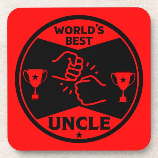 De wereld beste oom bier onderzetter (Voorkant)