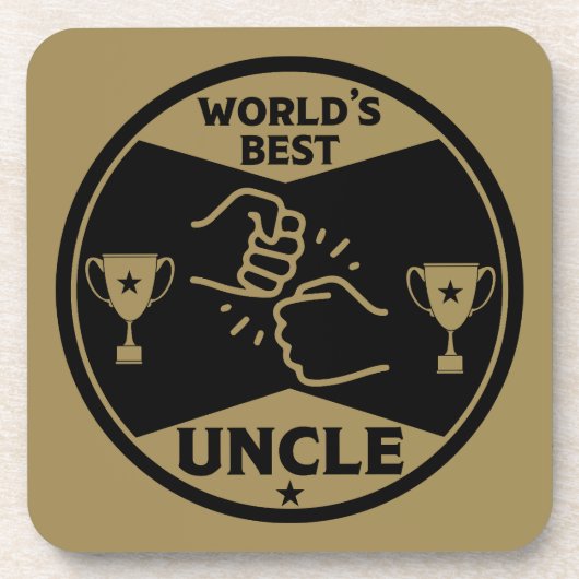 De wereld beste oom bier onderzetter (Voorkant)