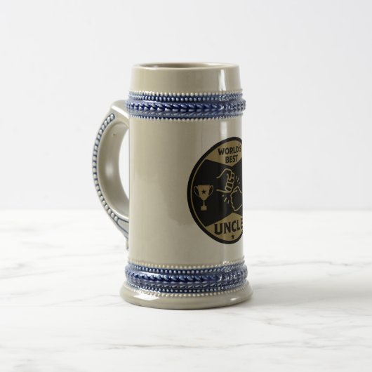 De wereld beste oom bierpul (Voorkant links)