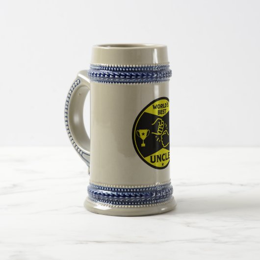 De wereld beste oom bierpul (Voorkant links)