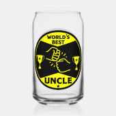 De wereld beste oom blikvorm glas (Achterkant)
