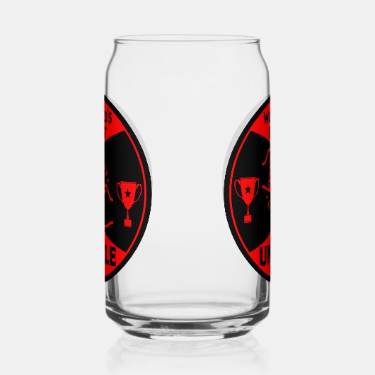 De wereld beste oom blikvorm glas (Rechts)