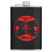 De wereld beste oom heupfles (Voorkant)