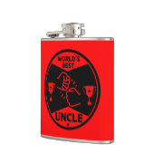 De wereld beste oom heupfles (Links)