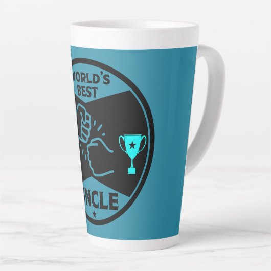 De wereld beste oom latte mok (Rechterhoek)