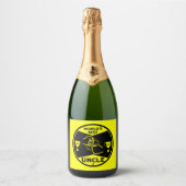 De wereld beste oom sparkling wijnetiket (Voorkant)