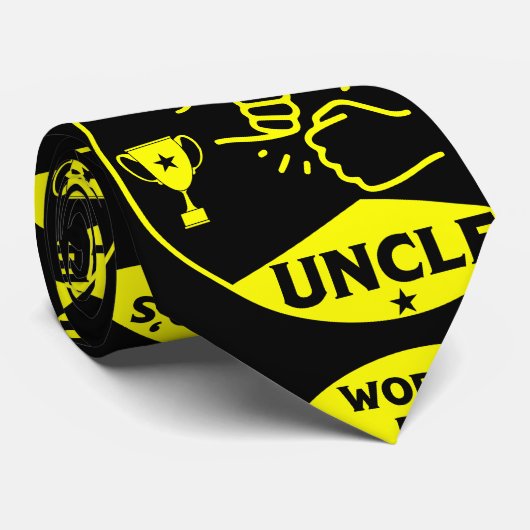 De wereld beste oom stropdas (Opgerold)