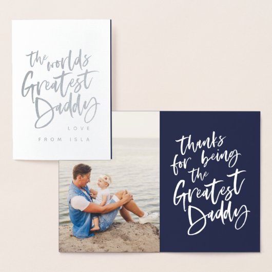 De wereld beste vaders dag folie kaarten (Display)