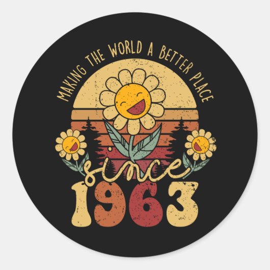 De wereld beter maken Draaien 60 1963 60e Ronde Sticker (Voorkant)