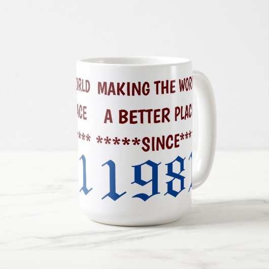 De wereld beter maken sinds de Mok van 1981 (Voorkant rechts)